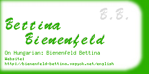 bettina bienenfeld business card